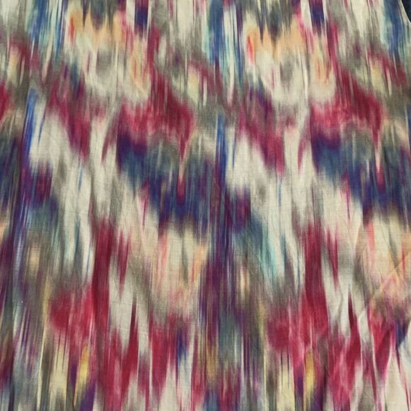 Soft Surroundings Small Blue Hi Low Pocket Tee Tunic with Watercolor Back Panel - Picture 7 of 7